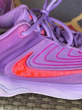 Nike Lavender Sneakers with Coral Swoosh